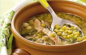 Овощной суп с зеленым горошком Суп м зеленым горошком